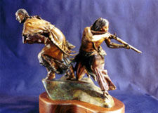 "Washita Dawn", a western bronze by L.D. Edgar of the Western Heritage Studio in Cody Wyoming