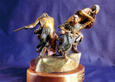 "Washita Dawn", a western bronze by L.D. Edgar of the Western Heritage Studio in Cody Wyoming