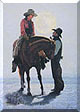 Moonstruck Greeting Card, from L.D. Edgar's print - Western Heritage Studio, Cody Wyoming